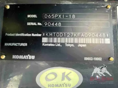 2016 Komatsu D65PXI-18