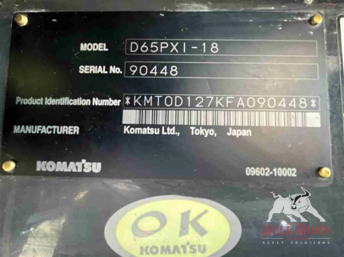 2016 Komatsu D65PXI-18