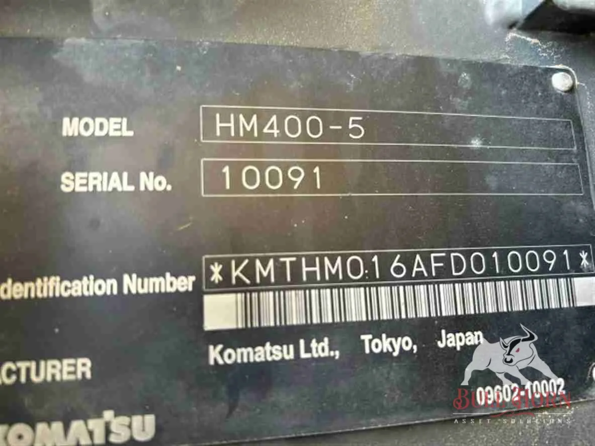 2016 Komatsu HM400-5